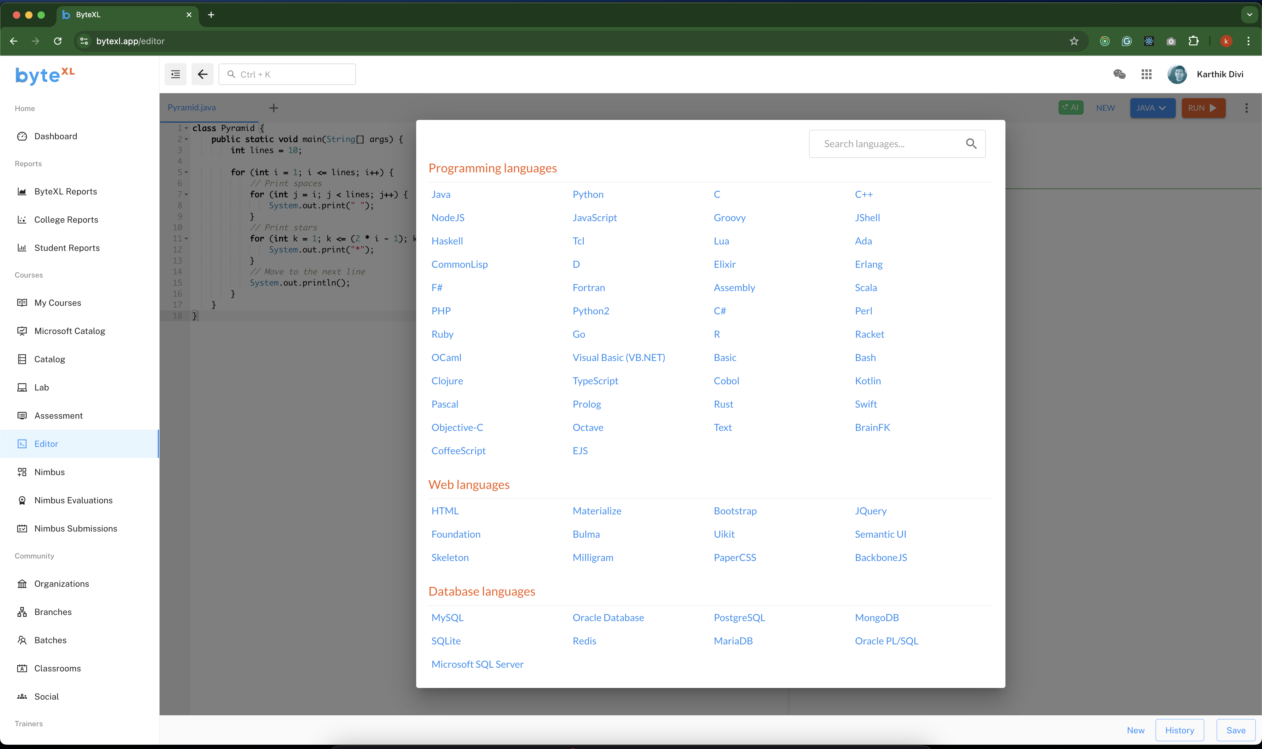 Editor Interface